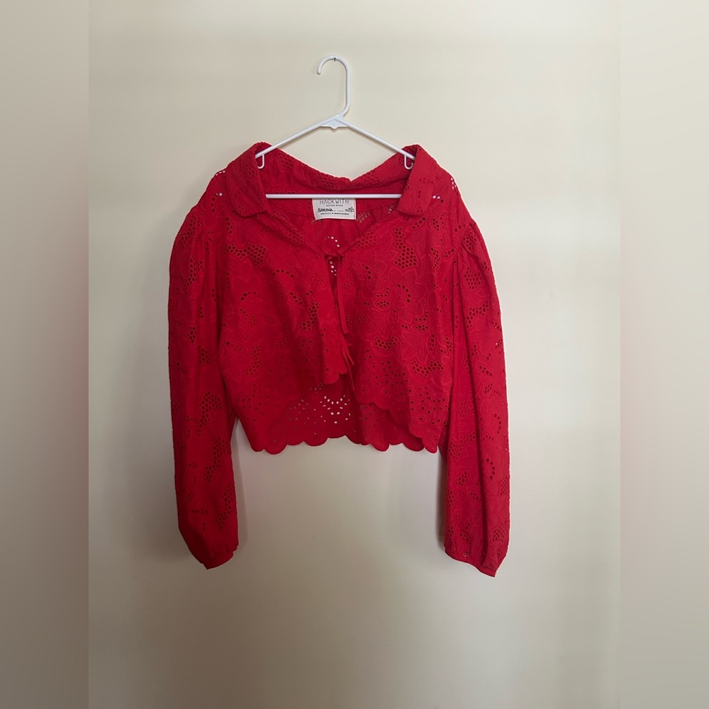 Limited Edition Hackwith Design House Ramona Eyelet blouse